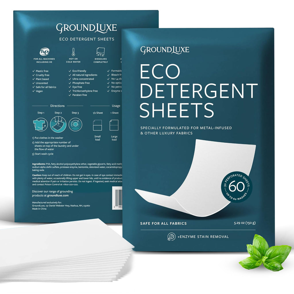 GroundLuxe Eco-friendly Laundry Detergent Sheets