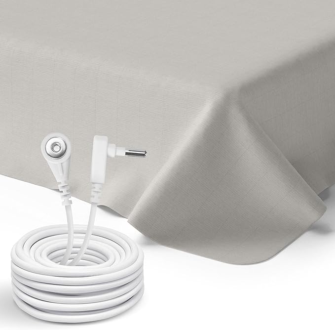 GroundLuxe Grounding Sheet Set in Beige (1 flat, 1 fitted, 2 pillowcase)