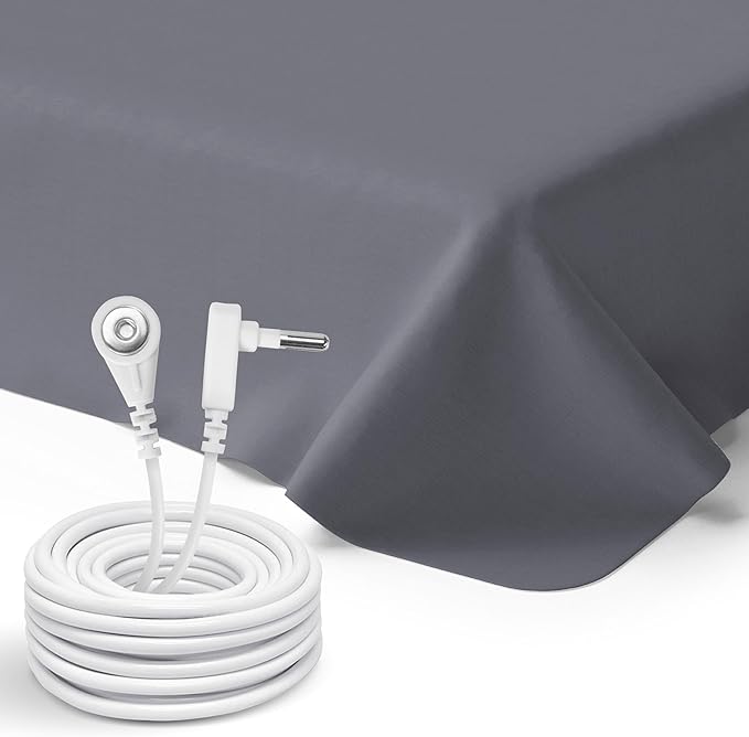 GroundLuxe Grounding Sheet Set in Dark Gray (1 flat, 1 fitted, 2 pillowcase)